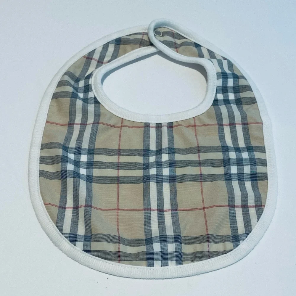 CHECK PRINT BABY BIB.